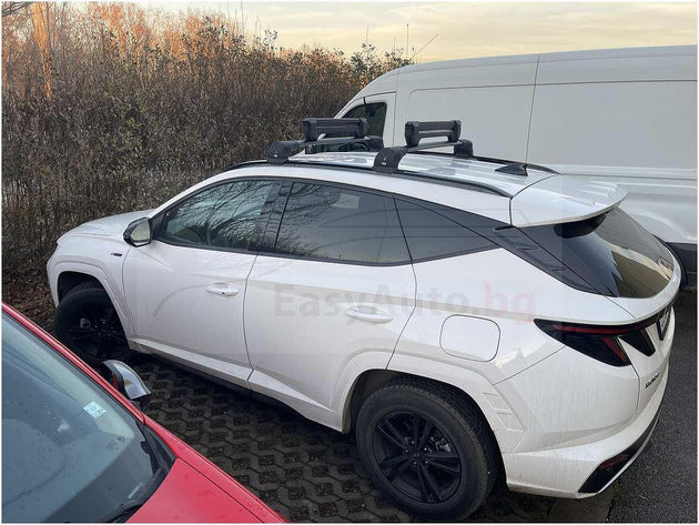Аеродинамични алуминиеви греди Cruz Airo FUSE Black за Hyundai Tuscon модел след 2021 година и нагоре