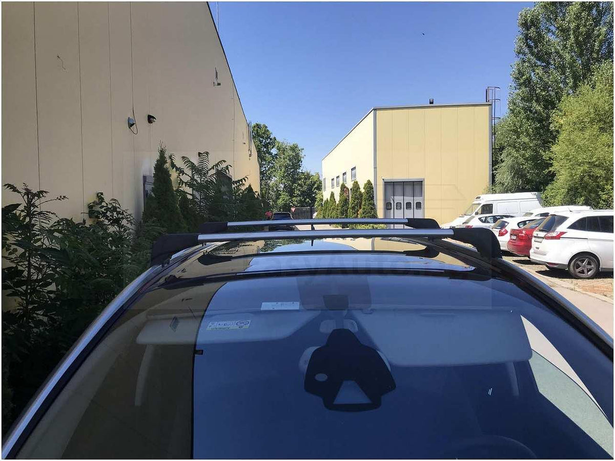 Аеродинамични алуминиеви греди Cruz Airo FUSE за Citroen C4 Grand Picasso модел от 2013 година и нагоре с плътно вградени надлъжни греди