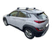 Аеродинамични алуминиеви греди Cruz Airo FUSE за Hyundai Kona модел от 2017 до 2023 година с плътно вградени надлъжни греди
