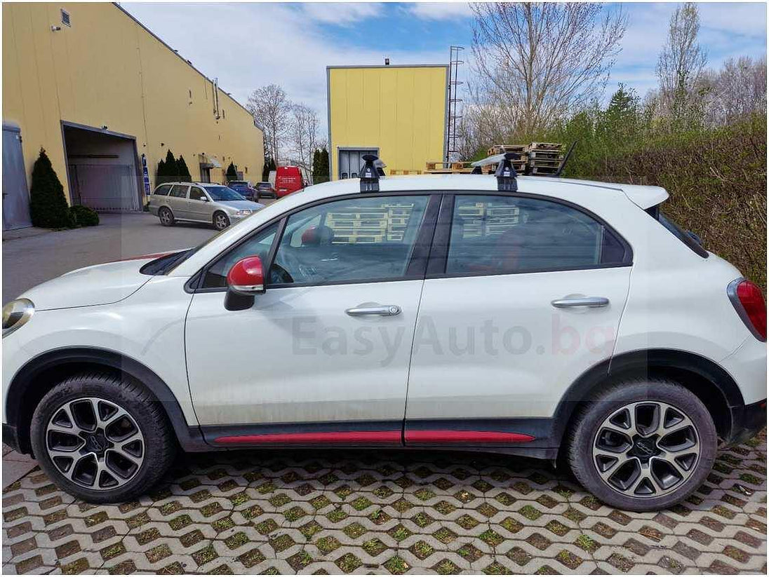 Аеродинамични Алуминиеви греди Cruz Airo T за FIAT 500X модел с гол таван