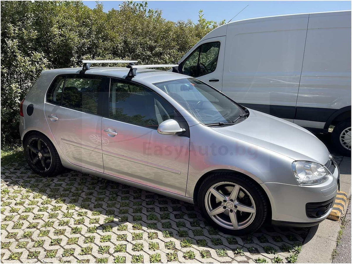 Аеродинамични алуминиеви греди Cruz Airo T за VW Golf 5 и Golf 6 Хечбек с 3 или 5 врати
