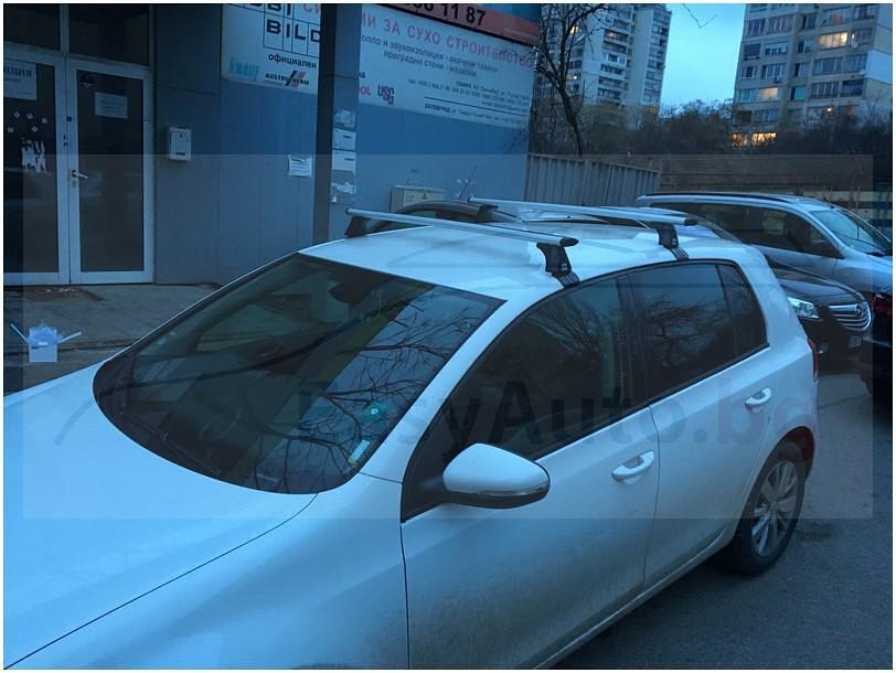 Аеродинамични алуминиеви греди Cruz Airo T за VW Golf 5 и Golf 6 Хечбек с 3 или 5 врати