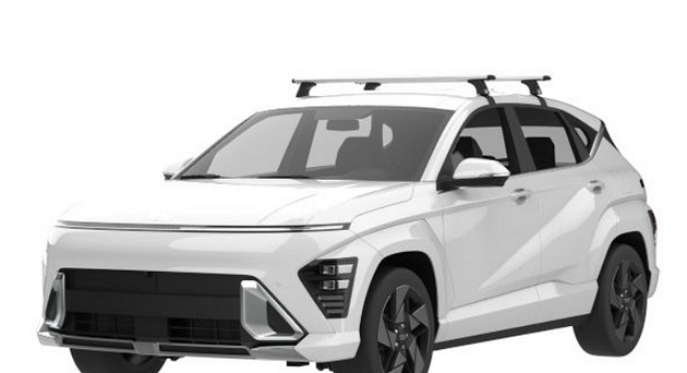Аеродинамични алуминиеви греди Cruz Airo за Hyundai Kona модел от 2023 година и нагоре без надлъжни греди