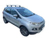 Сиви аеродинамични алуминиеви греди Cruz Airo за Ford EcoSport модел от 2013 година и нагоре с плътно вградени надлъжни греди