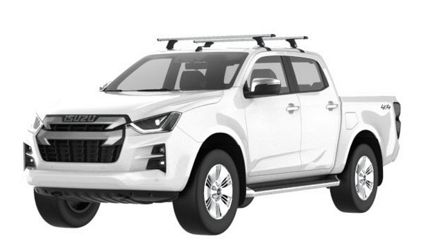 Аеродинамични алуминиеви греди Cruz Airo за Isuzu D-Max модел от 2019 година и нагоре без надлъжни греди