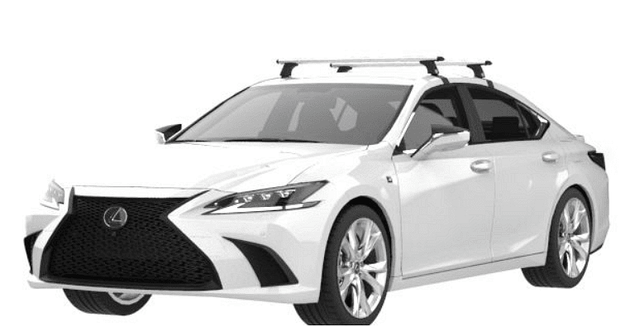 Аеродинамични алуминиеви греди Cruz Airo за Lexus ES модел от 2018 година и нагоре