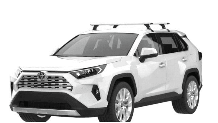 Аеродинамични алуминиеви греди Cruz Airo за Toyota RAV4 модел от 2019 година и нагоре без надлъжни греди