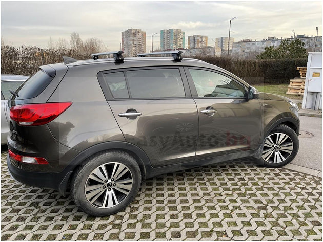 Аеродинамични Алуминиеви греди TREK CC за Kia Sportage 2010 до 2016 година и за Hyundai Ix35