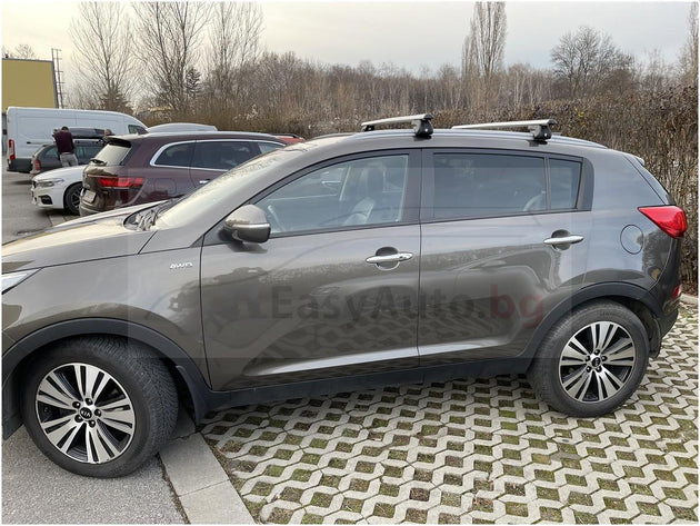 Аеродинамични Алуминиеви греди TREK CC за Kia Sportage 2010 до 2016 година и за Hyundai Ix35
