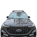 Аеродинамични Черни алуминиеви товарни греди Silenzio CX за Ford Explorer от 06/2020 до 11/2023 година
