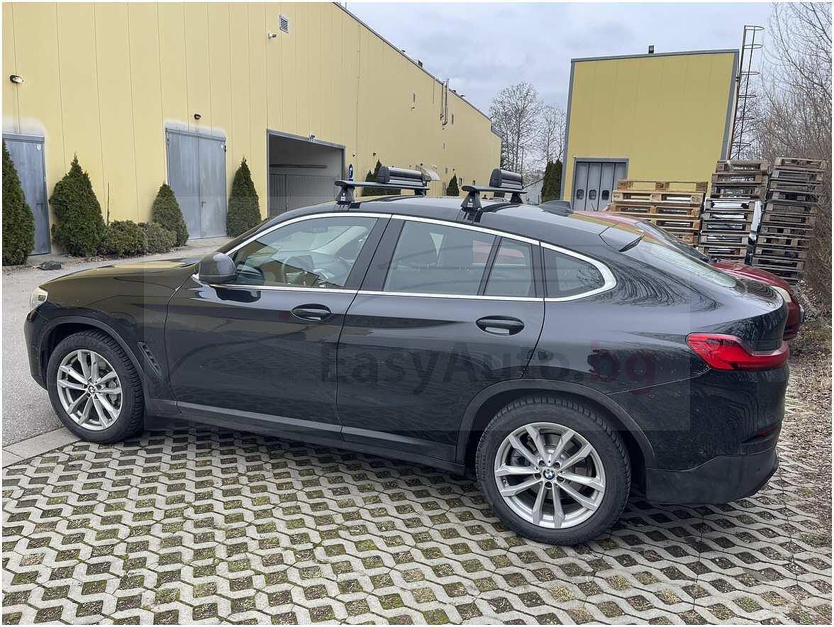 Аеродинамични черни Товарни греди Cruz Airo за BMW X4 (G02) модел след 2018 година