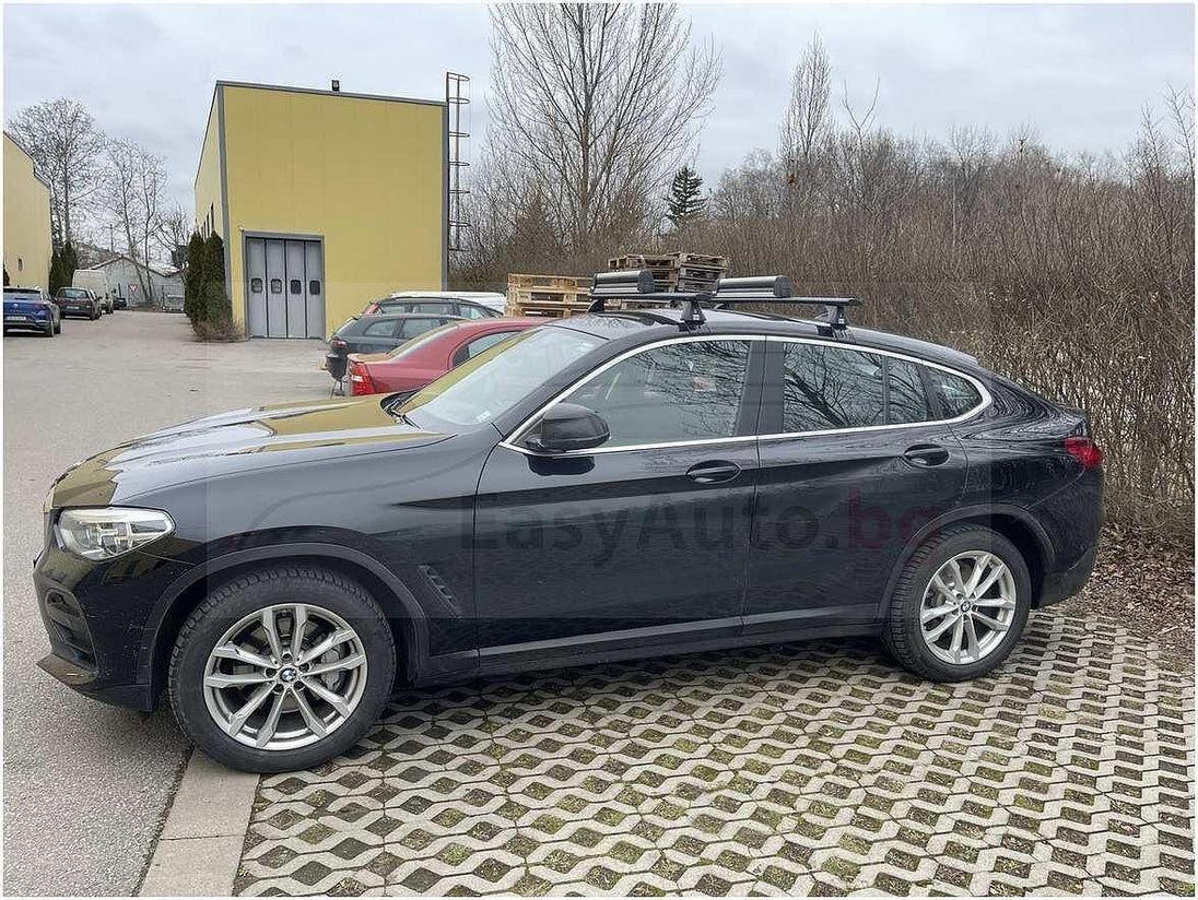 Аеродинамични черни Товарни греди Cruz Airo за BMW X4 (G02) модел след 2018 година