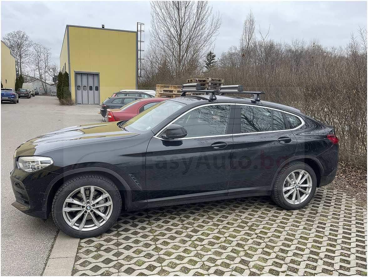Аеродинамични черни Товарни греди Cruz Airo за BMW X4 (G02) модел след 2018 година