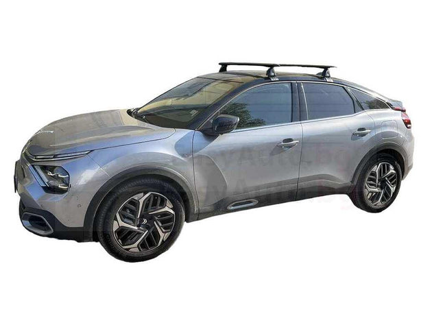Аеродинамични черни Товарни греди Cruz Airo за Citroen C4 модел след 2020 година с 5 врати