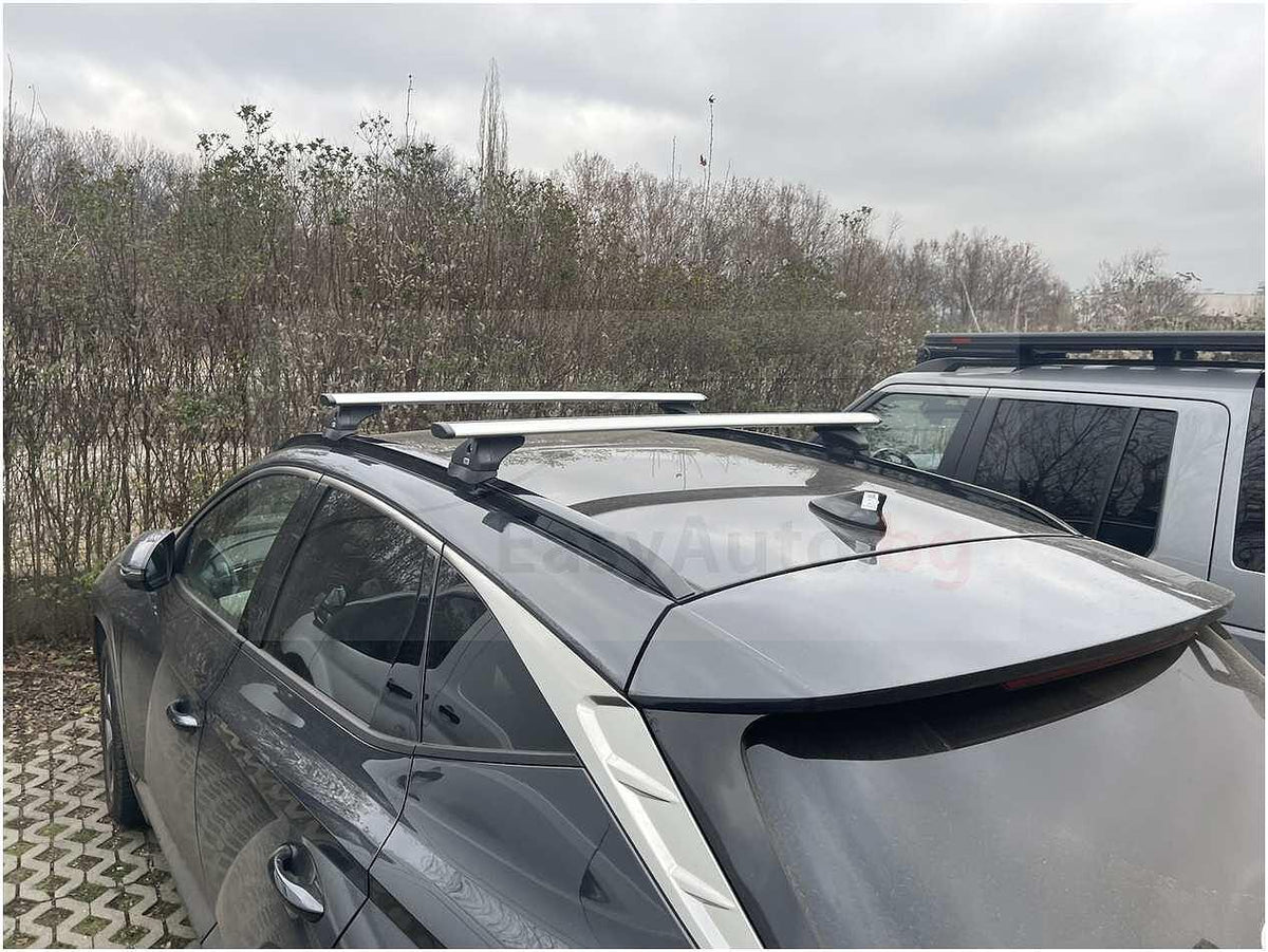 Аеродинамични сиви Товарни греди Cruz Airo FIX за Hyundai Tucson 2021- модел с надлъжни греди