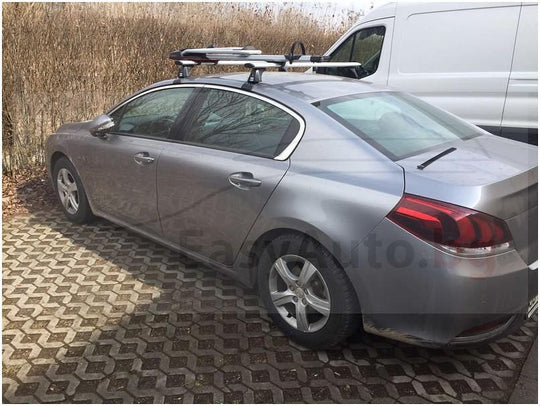 Алуминиеви аеро греди Cruz Airo T за Peugeot 508 седан от 2011 до 2018 година