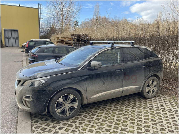 Алуминиеви греди Cruz Oplus AT за Peugeot 3008 модел след 2016 година БЕЗ надлъжни греди