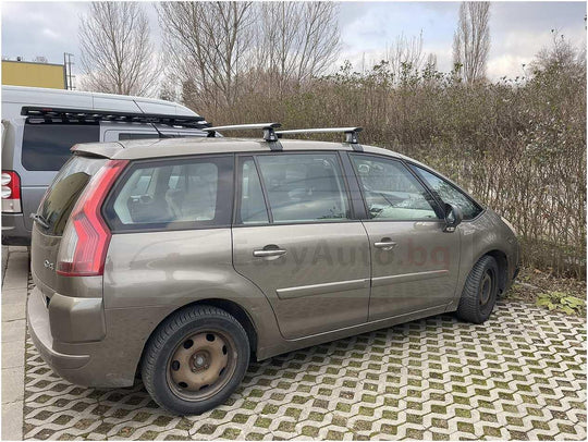 Алуминиеви греди Cruz Oplus за Citroen C4 Grand Picasso модел 2006 до 2013 година БЕЗ надлъжни греди на тавана