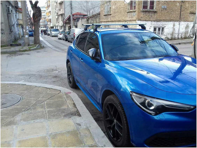 Алуминиеви греди EVOS ALUMIA за Alfa Romeo Stelvio 2017- модел БЕЗ надлъжни греди