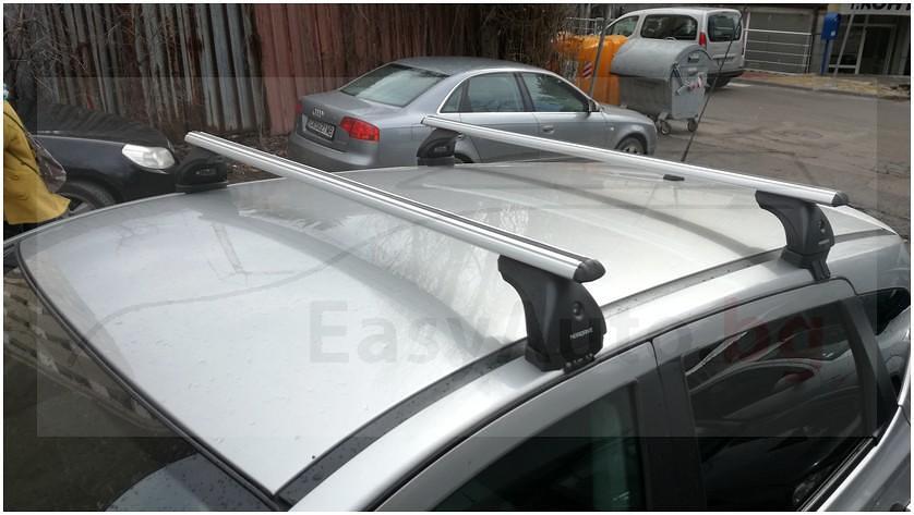 Алуминиеви греди EVOS ALUMIA за Nissan Qashqai модел от 2006 до 2014 година без надлъжни греди