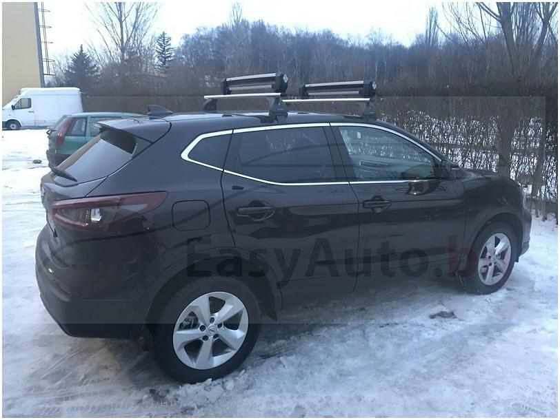 Алуминиеви греди EVOS ALUMIA за Nissan Qashqai модел от 2014 година и нагоре без надлъжни греди