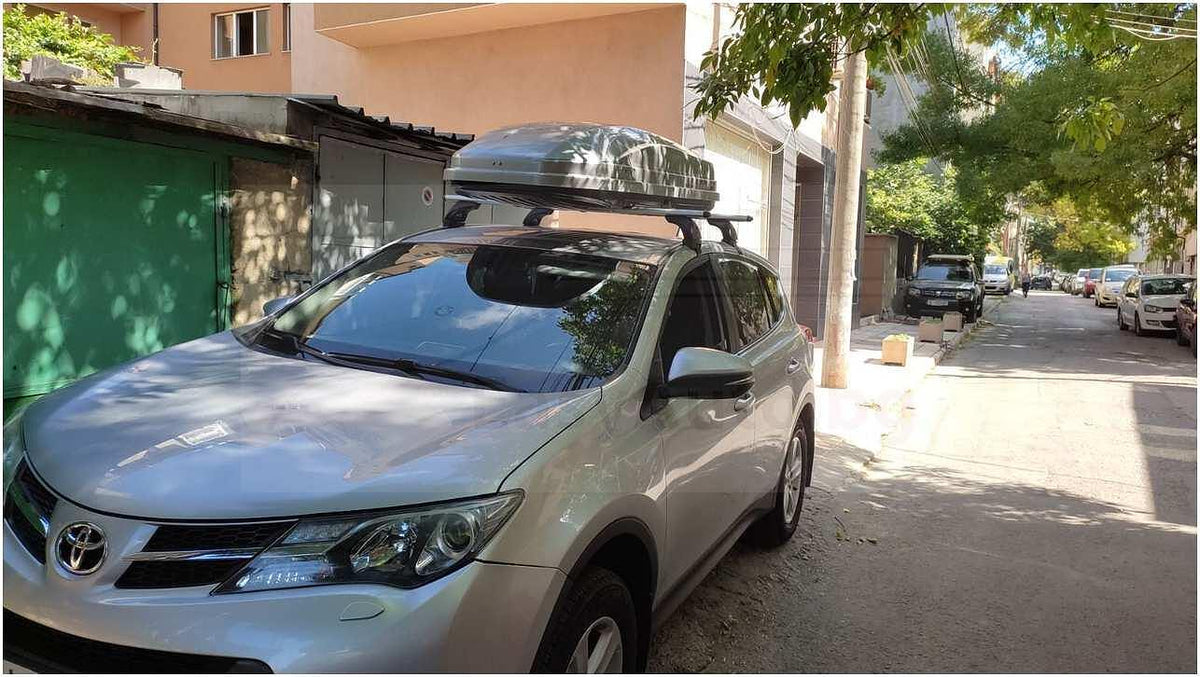 Алуминиеви греди EVOS ALUMIA за Toyota Rav4 модел от 2013 до 2018 година. За модел без надлъжни греди
