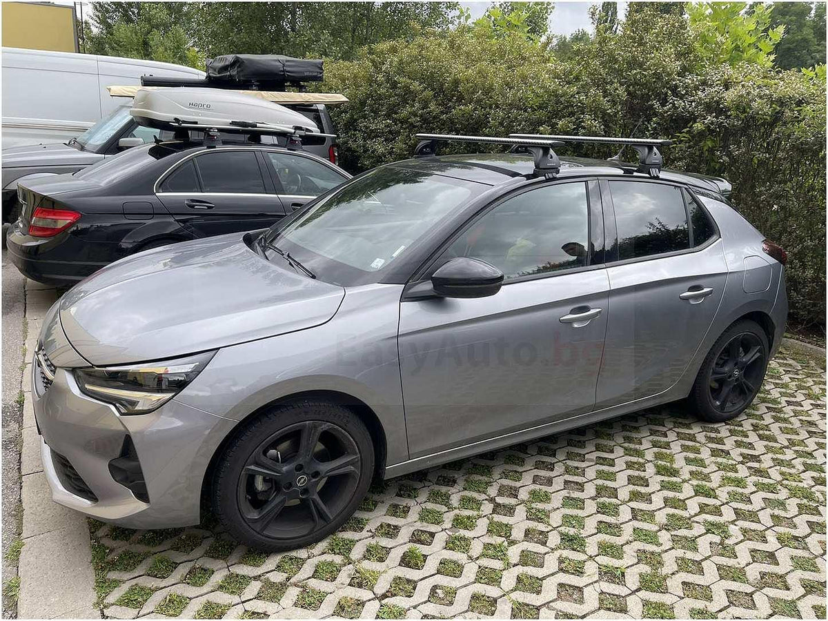 Алуминиеви греди EVOS SILENZIO за Opel Corsa F и Peugeot 208 модели с 5 врати след 2020 година и нагоре