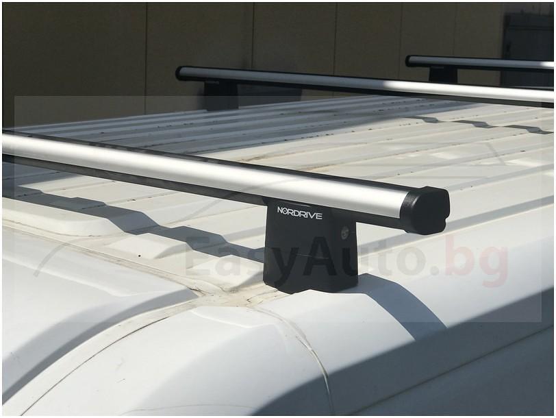 2 броя Алуминиеви греди Nordrive Kargo Plus за Citroen Jumper, Fiat Ducato, Peugeot Boxer модели след 2006 година
