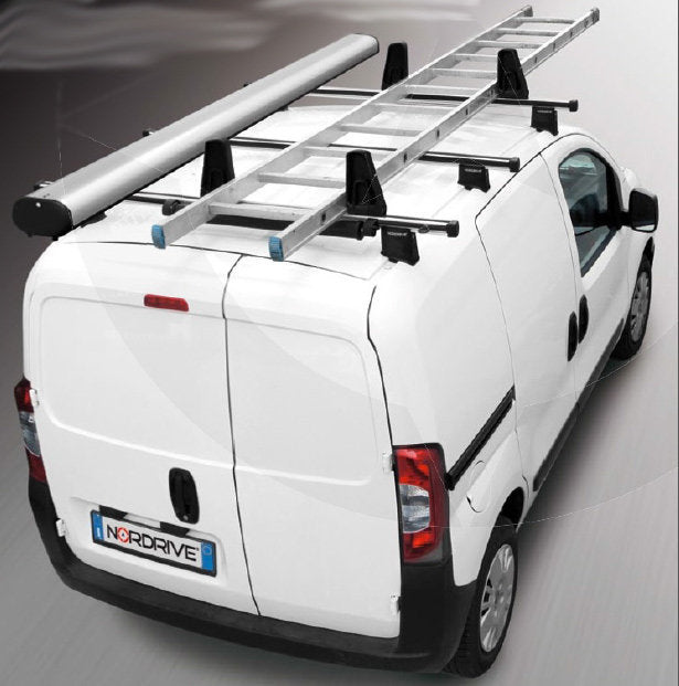 3 броя Алуминиеви товарни греди Nordrive Kargo Plus за Dacia Dokker модел след 2012 година без надлъжни греди