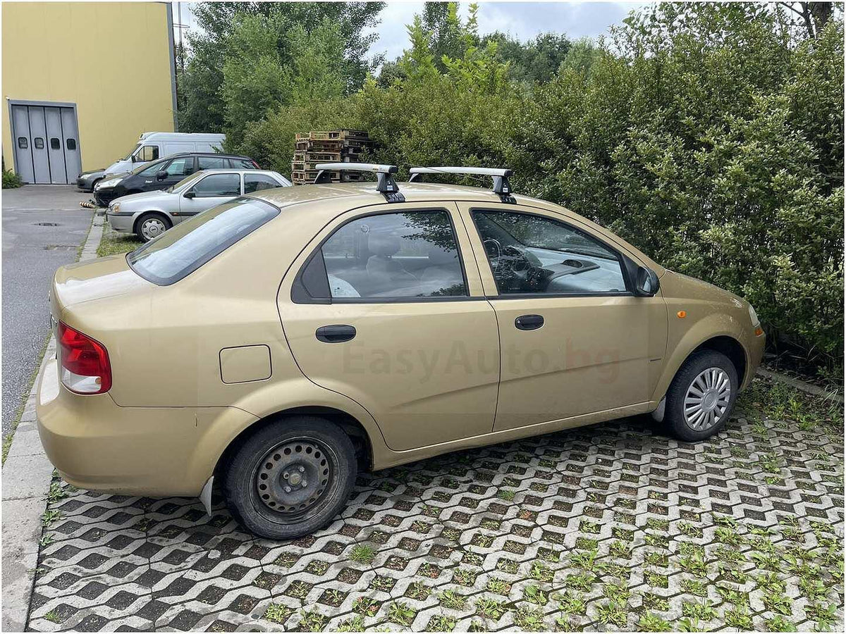 Алуминиеви напречни греди за Chevrolet Kalos (T200) с 4 врати от 2003 до 2006 година