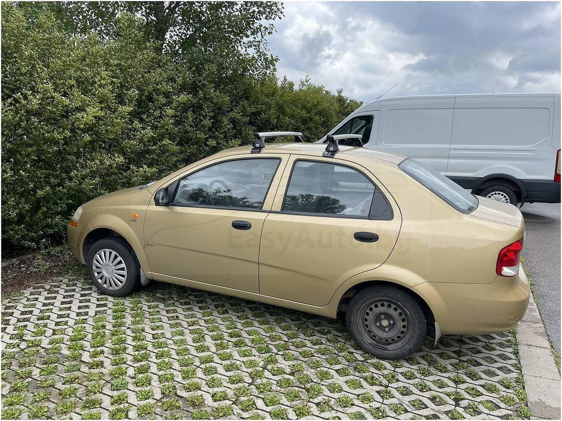 Алуминиеви напречни греди за Chevrolet Kalos (T200) с 4 врати от 2003 до 2006 година