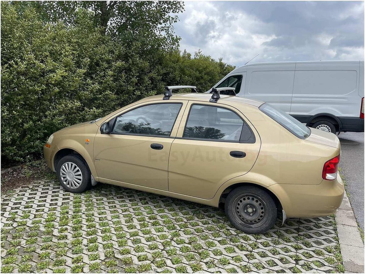 Алуминиеви напречни греди за Chevrolet Kalos (T200) с 4 врати от 2003 до 2006 година
