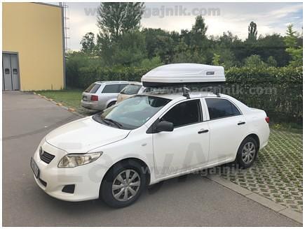 Багажник за кола - Автобокс Modula WeGo 450 Бял гланц