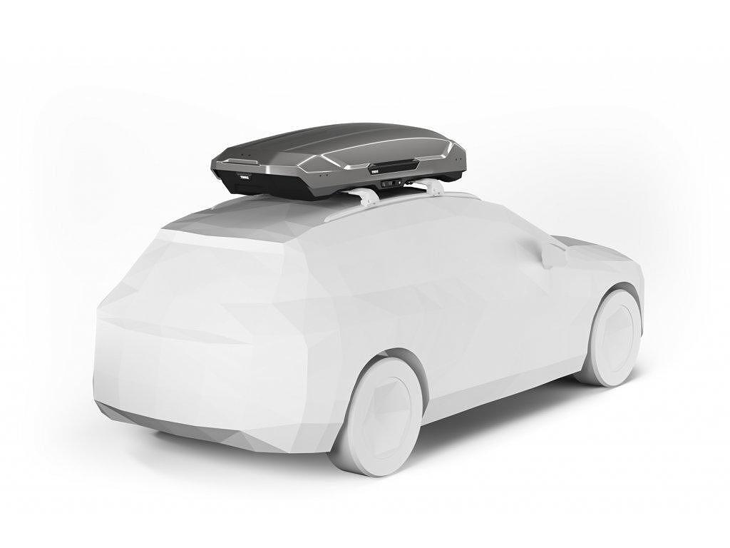 Автобокс Thule Motion 3 XL Titan 500 литра - Сив гланц