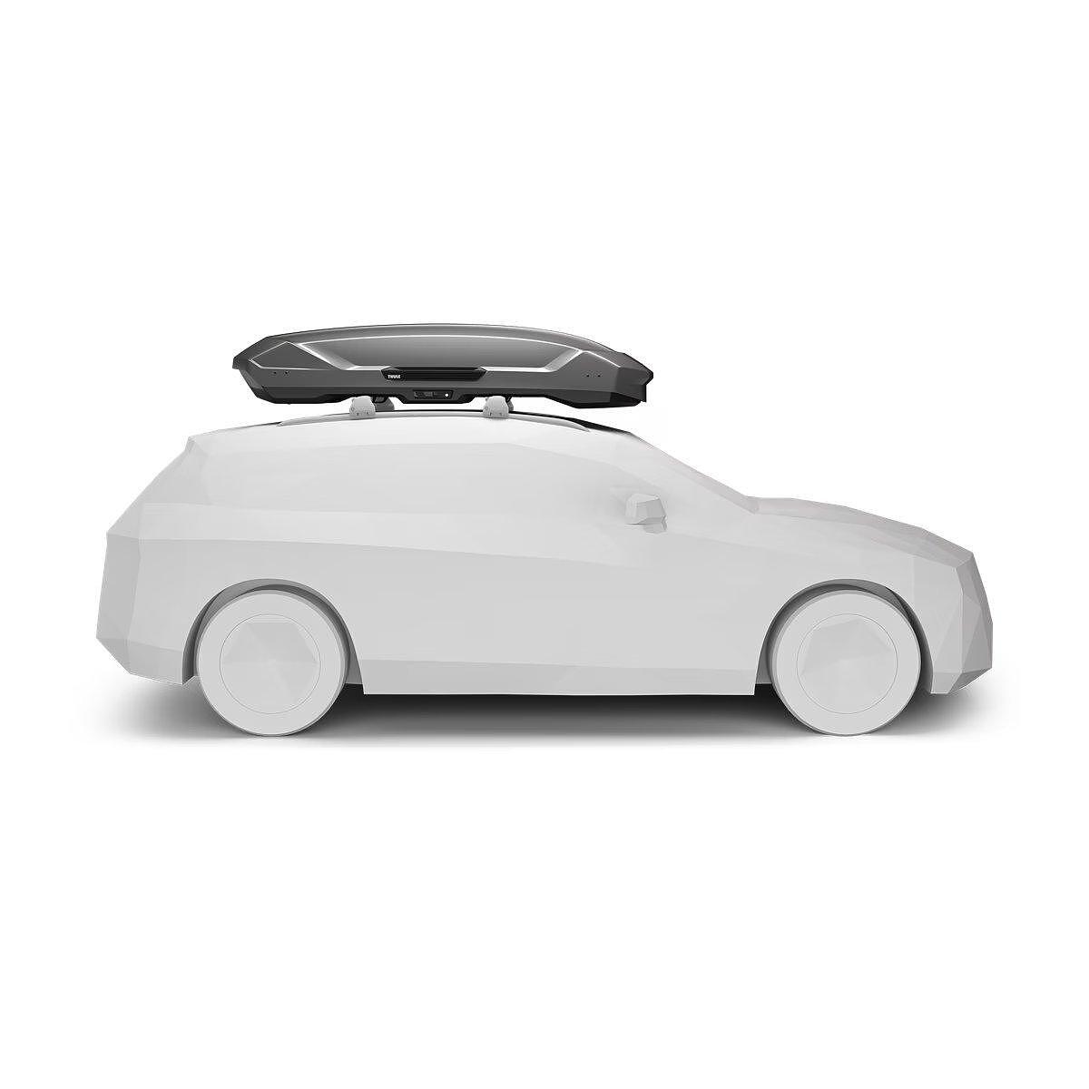 Автобокс Thule Motion 3 XXL Titan 600 литра - Сив гланц