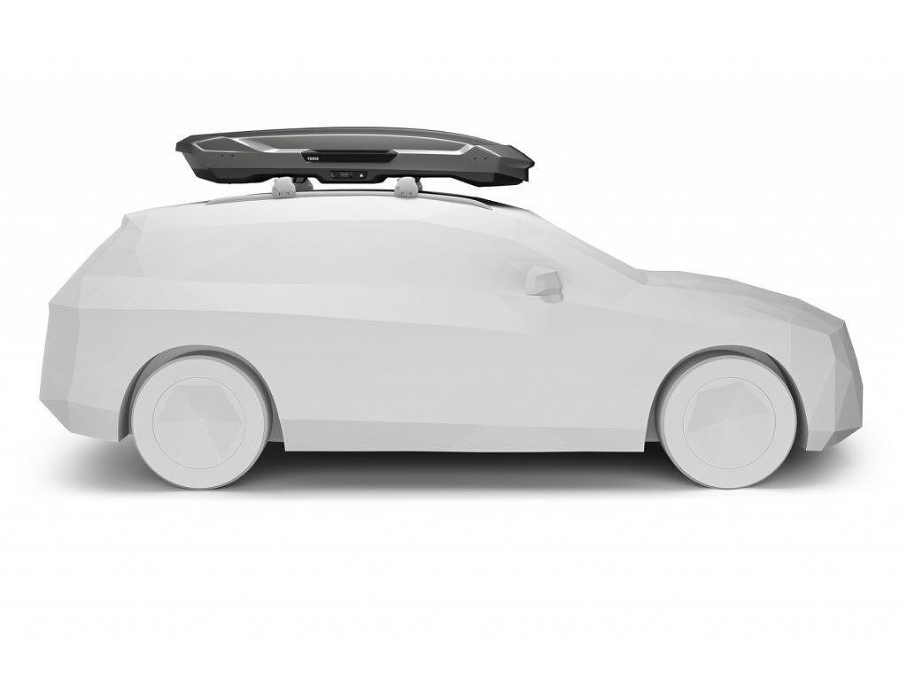 Автобокс Thule Motion 3 XL Titan Low - 400 литра - Сив гланц