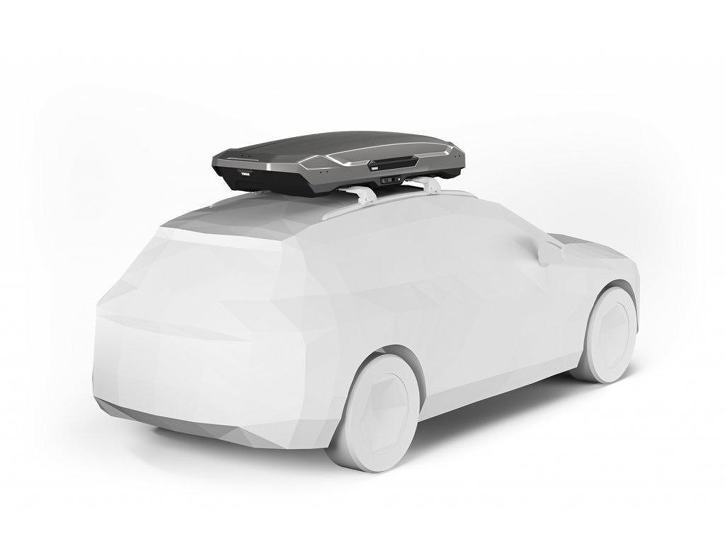 Автобокс Thule Motion 3 XL Titan Low - 400 литра - Сив гланц