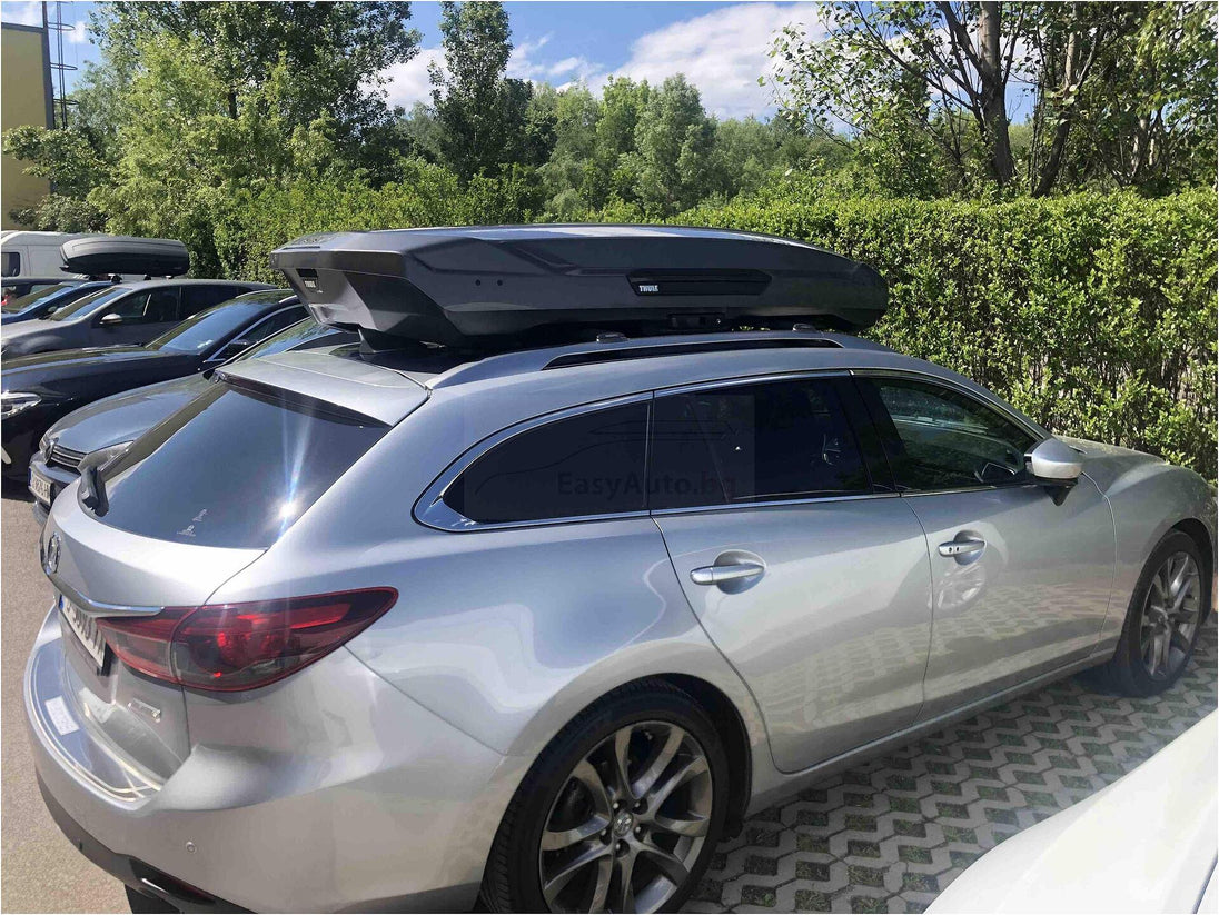 Автобокс Thule Motion 3 XL Titan Low - 400 литра - Сив гланц