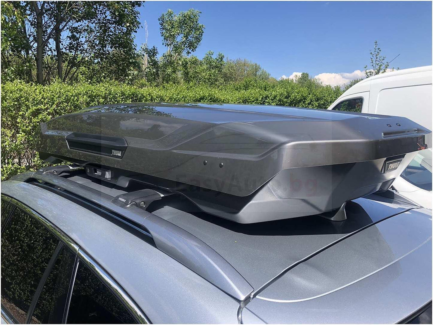 Автобокс Thule Motion 3 XL Titan Low - 400 литра - Сив гланц