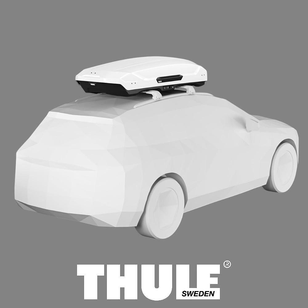 Автобокс Thule Motion 3 XL White Limited edition 500 литра - Бял Гланц