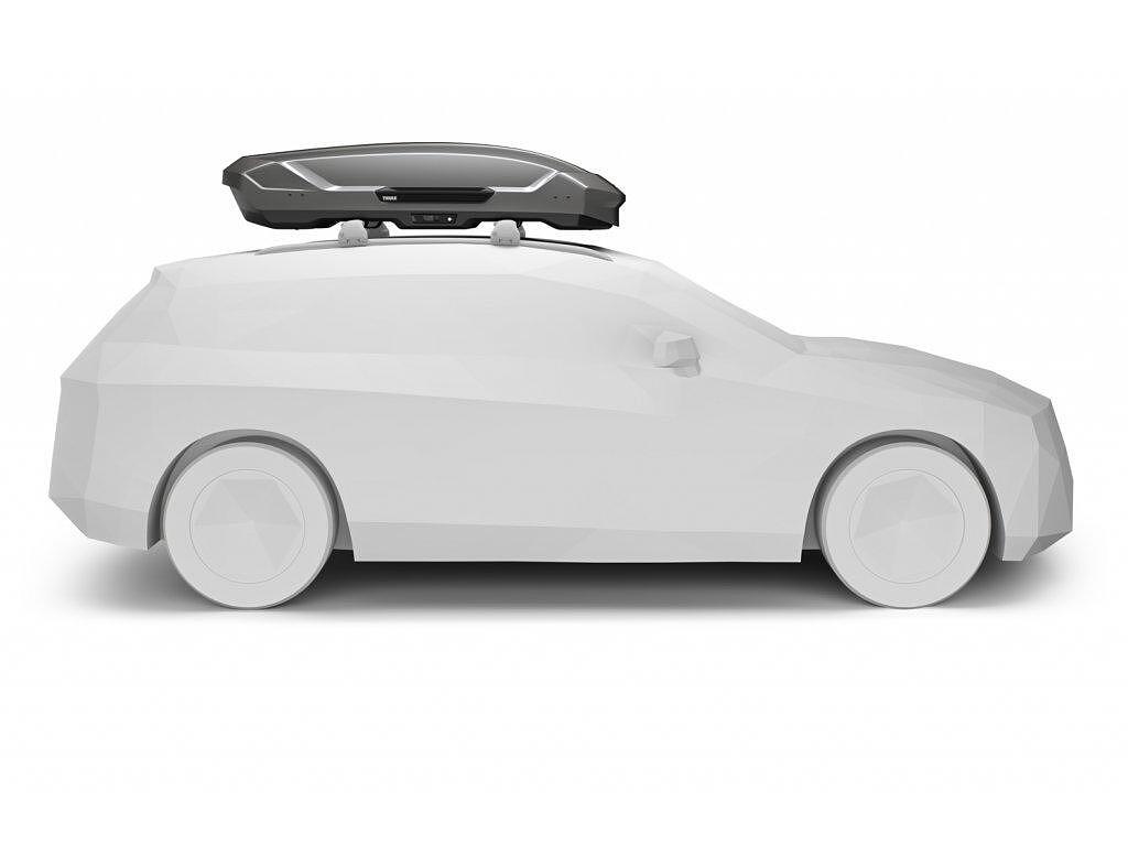 Автобокс Thule Motion 3 L Titan 450 литра - Сив гланц