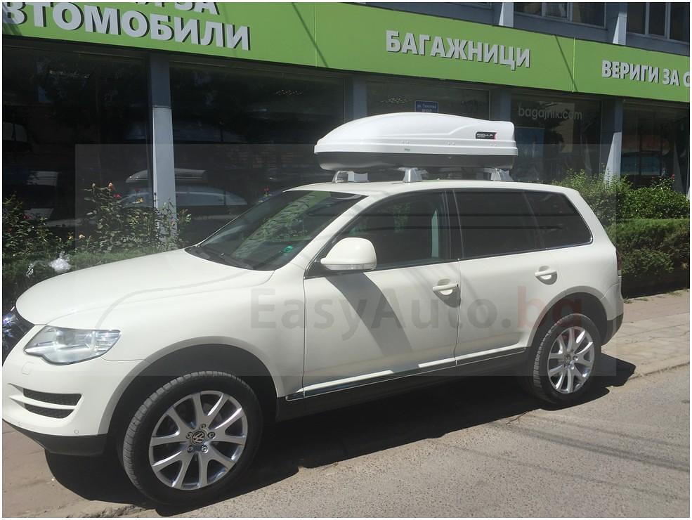 Багажник за кола - Автобокс Modula WeGo 450 Бял гланц