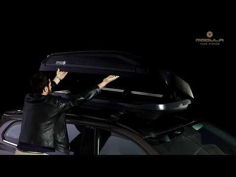 Багажник за кола - Автобокс Modula EVO 470 Бял гланц