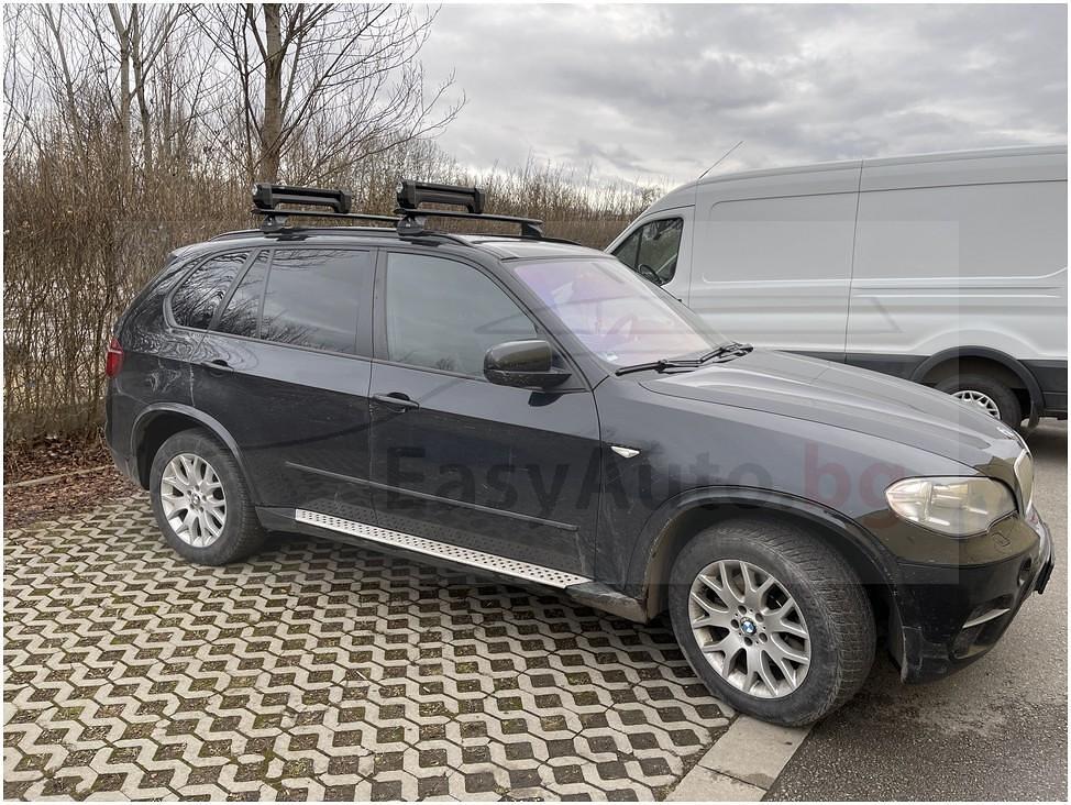 Черен алуминиев Ски Багажник за ски Hakr HV5560 - за 6 чифта ски