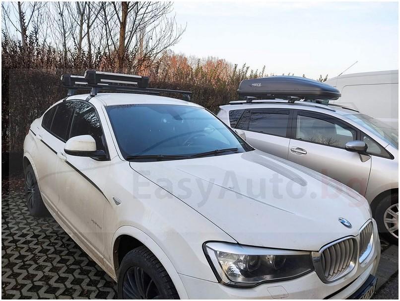 Черни Аеродинамични алуминиеви греди Cruz Airo Dark T за BMW X4 F26 до 2018 година