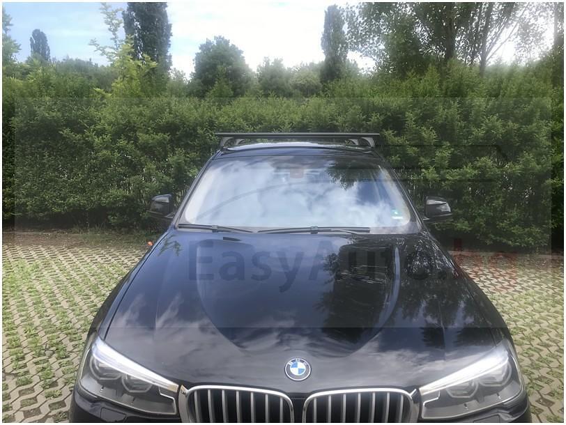 Черни Аеродинамични алуминиеви греди Cruz Airo Dark T за BMW X4 F26 до 2018 година