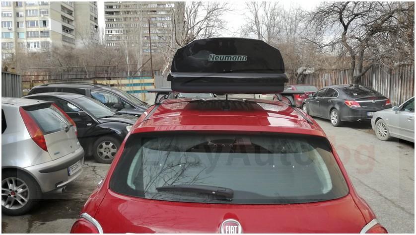 Черни Аеродинамични Алуминиеви греди Cruz Airo Dark T за FIAT 500X модел с гол таван