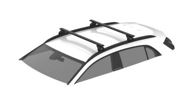 Черни Аеродинамични Алуминиеви греди Cruz Airo Dark T за Nissan X-Trail T33 модел след 2022 година с плътни надлъжни греди