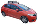 Черни Аеродинамични Алуминиеви греди Cruz Airo Dark T за Honda Jazz модел от 2014 до 2020 година