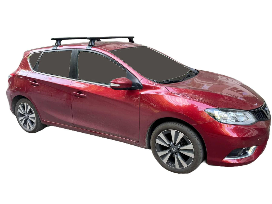 Черни Аеродинамични алуминиеви греди Cruz Airo Dark T за Nissan Pulsar